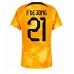 Cheap Netherlands Frenkie de Jong #21 Home Football Shirt World Cup 2022 Short Sleeve